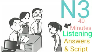 JLPT new N3 Listening practice with answers
