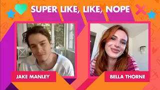 Bella Thorne & Jake Manley Attempt to Play Super Like, Like, Nope with Tinder