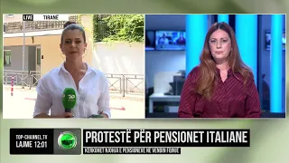 Top Channel/ Protestë për pensionet italiane/ Kërkohet njohja e pensioneve në vendin fqinjë