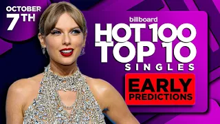 EARLY PREDICTIONS | Billboard Hot 100, Top 10 Singles | October 7th, 2023