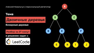 Бинарные деревья. Binary tree. Полное объяснение и код на Python. Решение задач с Leetcode.