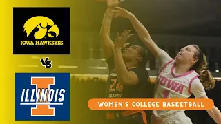 Illinois vs Iowa NCAA Women's Basketball Game 02/25/2024
