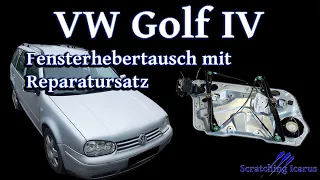 VW Golf 4 Fensterheber tauschen mit Reparatursatz (Seilzug) - Tutorial