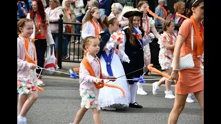 Annual 12 July Orange Lodge Parades in Southport , England - 2023 -