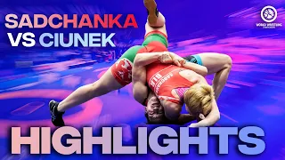 H. SADCHANKA (BLR) v. E. CIUNEK (POL) | WW 68kg | 2019 European Championships | Repechage