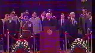 Russian Anthem - 9th May 1998 Victory Day Parade