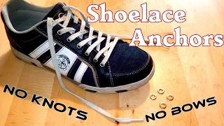 DIY Shoe Lace Anchors -  Lifehack