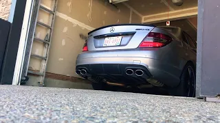 C63 MBH Headers Cold Start