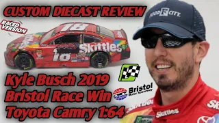 CUSTOM NASCAR Diecast Review ep.175| Kyle Busch 2019 Bristol Race Win Toyota Camry 1:64