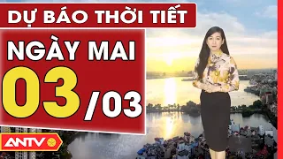 Dự báo thời tiết ngày mai 3/3: Miền Bắc đêm và sáng trời có mưa nhỏ, ngày trời hửng nắng | ANTV