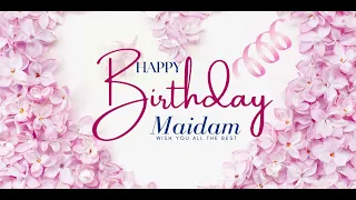 Madam Happy Birthday | Birthday wishes | Happy Birthday Song | Happy Birthday Reel | #ad4beloved