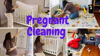 30 W Pregnant Cleaning Whole House Series | Bedroom Cleaning Motivation