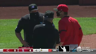 Ejection 017 - Cowboy Joe West Ejects Reds Manager David Bell After HBP Warnings in St Louis