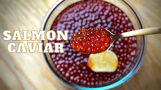 Budget Friendly BUT FANCY: Homemade Salmon CAVIAR, Easy 3 steps!