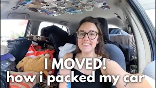 HOW I PACKED MY CAR TO MOVE 1,000 MILES | Katie Carney
