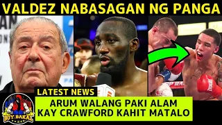 Bob Arum Walang Pakialam Kay Crawford Kahit Matalo Kay spence/Bradley May Tulog Si Shakur Kay Valdez