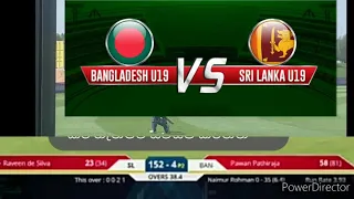 u19 srilanka vs bangladesh live score