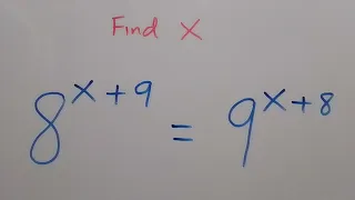 Math Olympiad | Nice Exponent Math Simplification | Find the Value of X