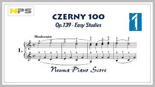 Czerny 100 No.1 Op.139 - Easy Studies / 체르니 100 - 1 (연습용)