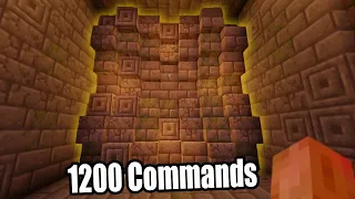 This has to be Minecraft's Smoothest Redstone Door ( 1200 Command Blocks )