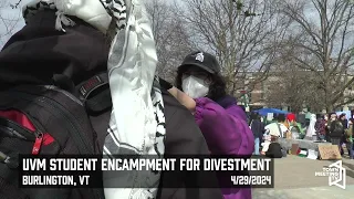 UVM Student Encampment for Divestment