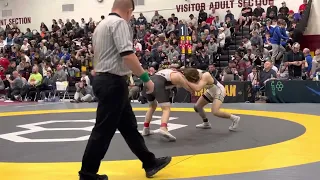 126 lbs SF Ben Davino, St. Charles East vs Max Gallagher, Bayport Blue Point