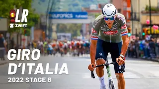Why Did MVDP Attack With 140km To Go? | Giro d'Italia Stage 8 2022 | Lanterne Rouge x Zwift
