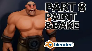 Blender 2.9 Tutorial - Stylized Character Modeling - Part 8 of 9: Texture Painting & Baking