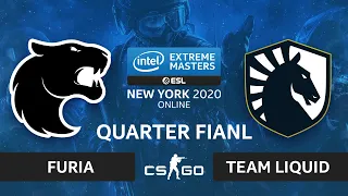 CS:GO - FURIA vs. Team Liquid [Inferno] Map 1 - IEM New York 2020 - Quarter Final - NA