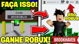 *SAIU!* COMO GANHAR 850 ROBUX APENAS FAZENDO ISSO NO BROOKHAVEN RP (Roblox)