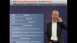 (5) Transaktionsanalyse in der Praxis - Teil 5 der Transaktionsanalyse