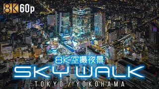 8K空撮夜景 SKY WALK サンプルムービーvol.2 ロングバージョン【4K Ultra HDブルーレイ】【ブルーレイ】