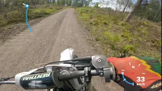 KX125 Top Speed Run