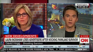 David Hogg Dismisses Laura Ingraham's Apology On CNN
