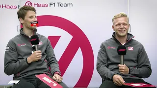 Romain Grosjean and Kevin Magnussen's Best Bits at Haas F1 Team