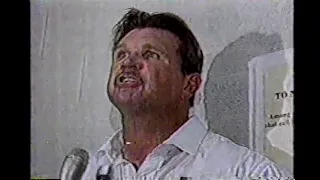 August 1988 George Michael Sports Machine profile Mike Ditka Chicago Bears hits fan angry reporters