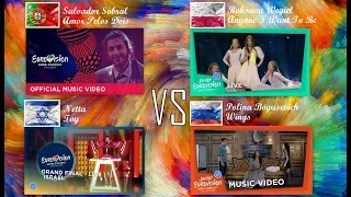 RESULTS | BATTLE ESC 2017 VS JESC 2017 VS ESC 2018 VS JESC 2018 | 2600 VOTES