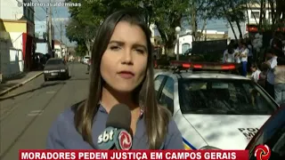 Moradores pedem justiça em Campos Gerais