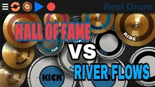 COVER DRUM HALL OF FAME VS RIVER FLOWS