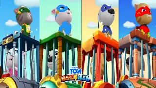 TALKING TOM HERO DASH -- ALL CHARACTER NEW COLOUR FULL & BOSS FIGHT SAVE ALL HERO