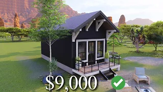 (4x8 Meters) Tiny House Design | Tiny Home | 1 Bedroom House Tour | AirBnb Design Idea