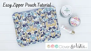 Easy Zipper Pouch Tutorial - Make Any Size