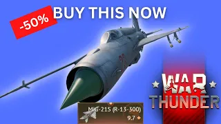 50% Off! - Fastest Ace I've Ever Got! Get the MiG-21S (R-13-300) in War Thunder