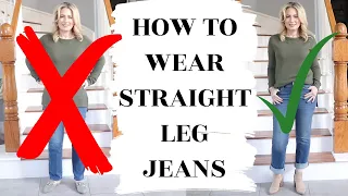 How To Wear Straight Leg Jeans | MsGoldgirl