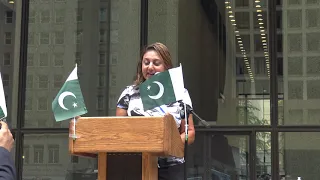 Pakistan Flag hoisting ceremony Chicago