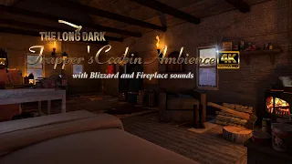 the long dark | Trapper's Cabin Ambience #2 | Blizzard and Fireplace with boiling soup sounds
