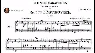 Ludwig van Beethoven - 11 Bagatelles Op. 119 (1822)