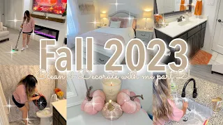 🍂NEW!✨FALL CLEAN & DECORATE WITH ME PART 2! | COZY FALL DECOR | DECORATE WITH ME