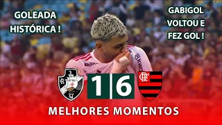 Vasco 1 x 6 Flamengo | Gols e Melhores Momentos COMPLETO | Brasileirão 2024