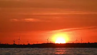 Sunrise over bluepoint from brights grove, canada